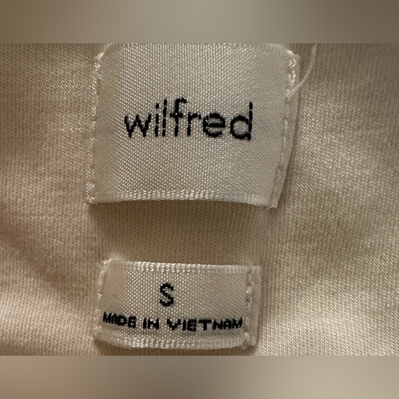 Aritzia Wilfred Saturn Mini Jersey Wrap in Light Birch Dress Size Small - Picture 8 of 10